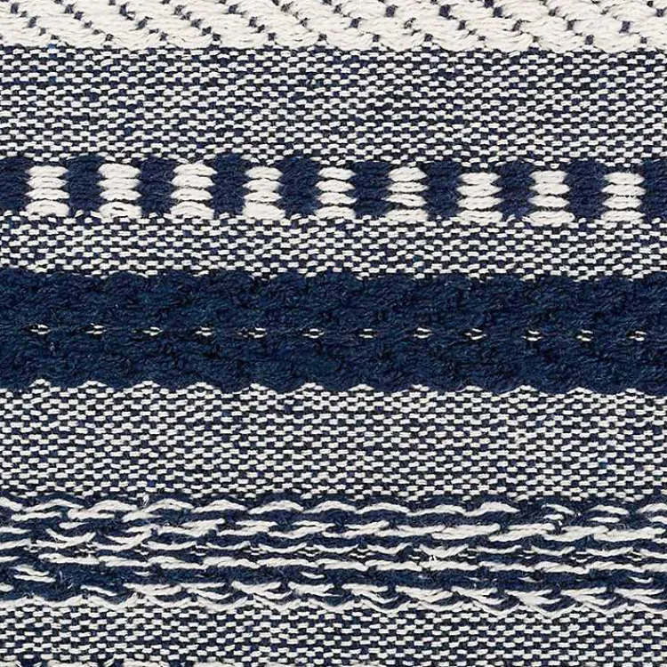 Kirklands Home Table Linens|Navy Braided Stripe Table Runner, 108 in. Blue