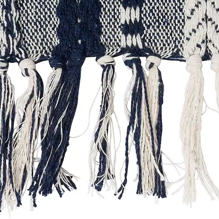 Kirklands Home Table Linens|Navy Braided Stripe Table Runner, 108 in. Blue