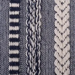 New Navy Braided Stripe Throw Blankets & Throws