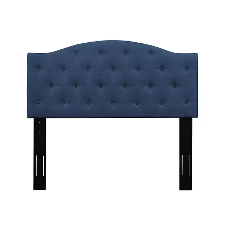 Kirklands Home Beds & Headboards|Navy Bryne Button Tufted Full/Queen Headboard Blue
