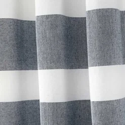 Kirklands Home Curtains & Drapes|Navy Cape Cod Stripe Curtain Panel Set, 84 in.