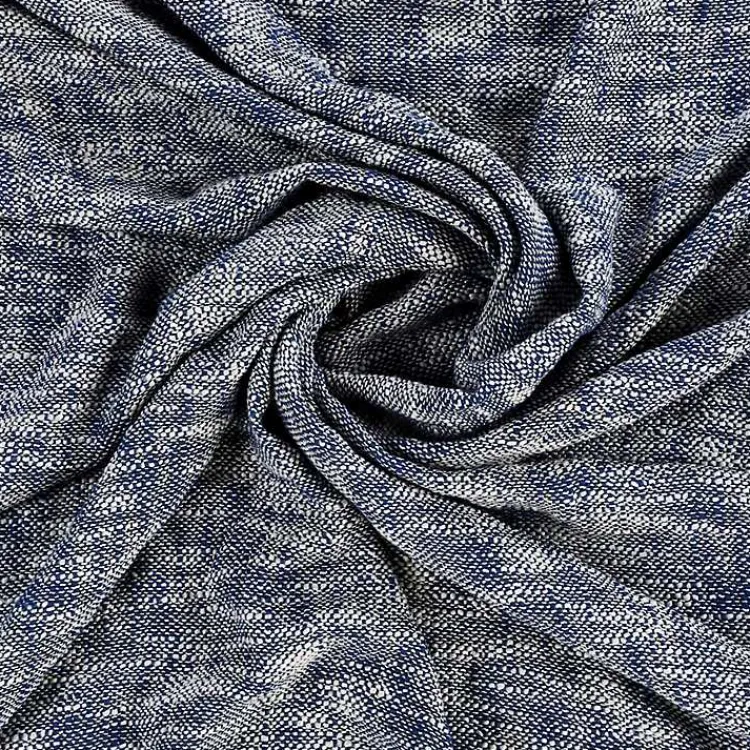 Online Navy Chambray Fringe Throw Blankets & Throws