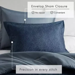 Kirklands Home Comforters|Navy Chambray 3-pc. Full/Queen Comforter Set Blue