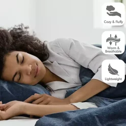 Kirklands Home Comforters|Navy Chambray 3-pc. King Comforter Set Blue