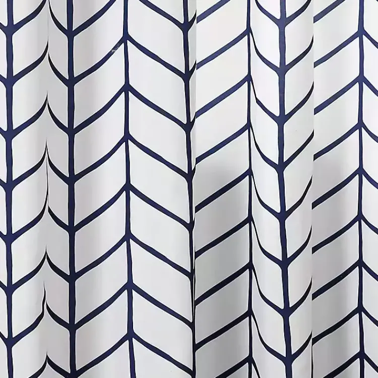 Kirklands Home Curtains & Drapes|Navy Chevron 2-pc. Panel Curtain Set, 84 in.