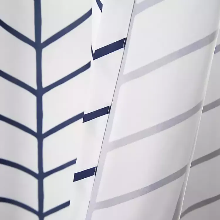 Kirklands Home Curtains & Drapes|Navy Chevron 2-pc. Panel Curtain Set, 84 in.