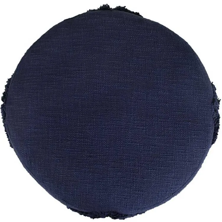 Discount Navy Diamond Tufted Pouf Poufs & Floor Cushions