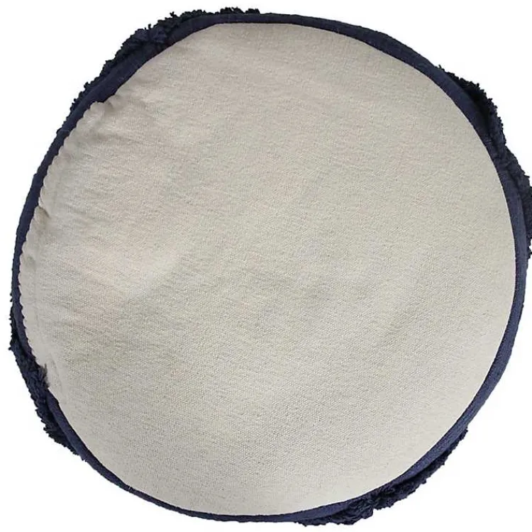 Discount Navy Diamond Tufted Pouf Poufs & Floor Cushions