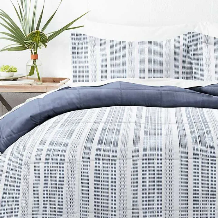 Kirklands Home Comforters|Navy Farmhouse Dreams Queen 3-pc. Comforter Set
