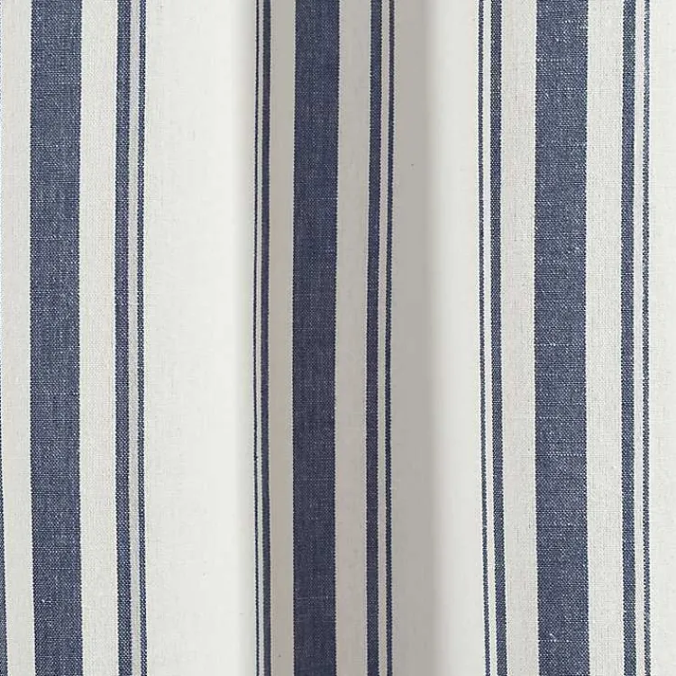 Kirklands Home Curtains & Drapes|Navy Farmhouse Stripe Curtain Panels, Set of 2