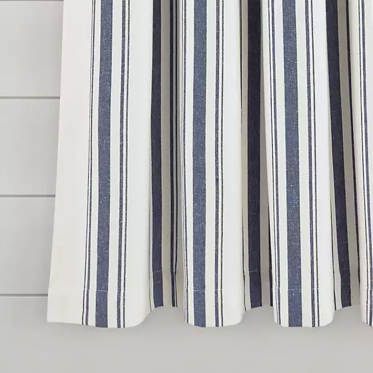 Kirklands Home Curtains & Drapes|Navy Farmhouse Stripe Curtain Panels, Set of 2