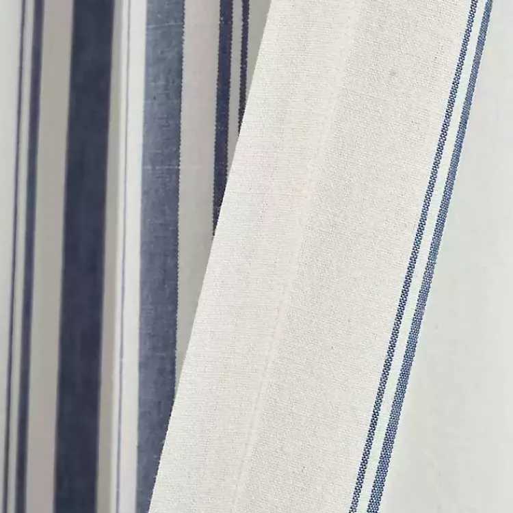 Kirklands Home Curtains & Drapes|Navy Farmhouse Stripe Curtain Panels, Set of 2
