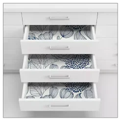 Kirklands Home Wall Murals & Wallpaper|Navy Floral Garden Peel & Stick Wallpaper Blue