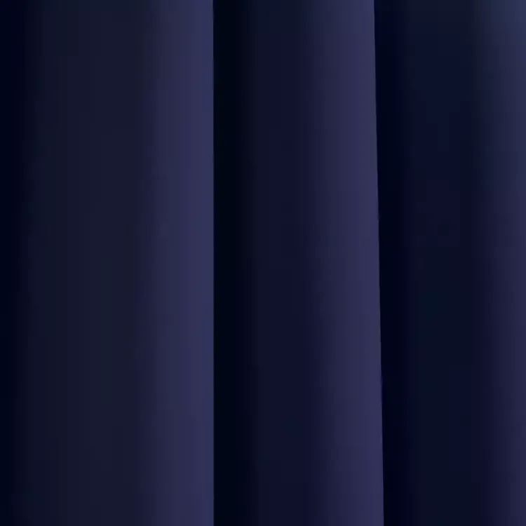 Kirklands Home Curtains & Drapes|Navy Knotted Curtain Panel Set, 84 in. Blue