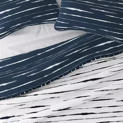 Kirklands Home Quilts|Navy Linear Reversible 2-pc. Twin Quilt Set