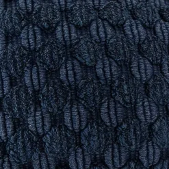 Clearance Navy Looped Cotton Throw Pillow Pillows