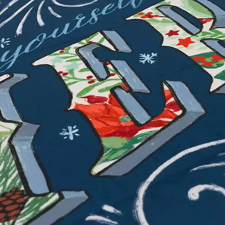 Kirklands Home Kitchen & Floor Mats|Navy Merry Little Christmas Kitchen Mat Blue