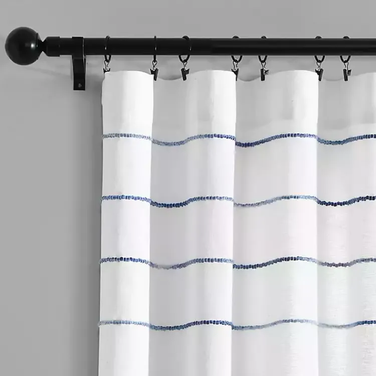 Kirklands Home Curtains & Drapes|Navy Ombre Stripe Curtain Panel Set, 84 in.