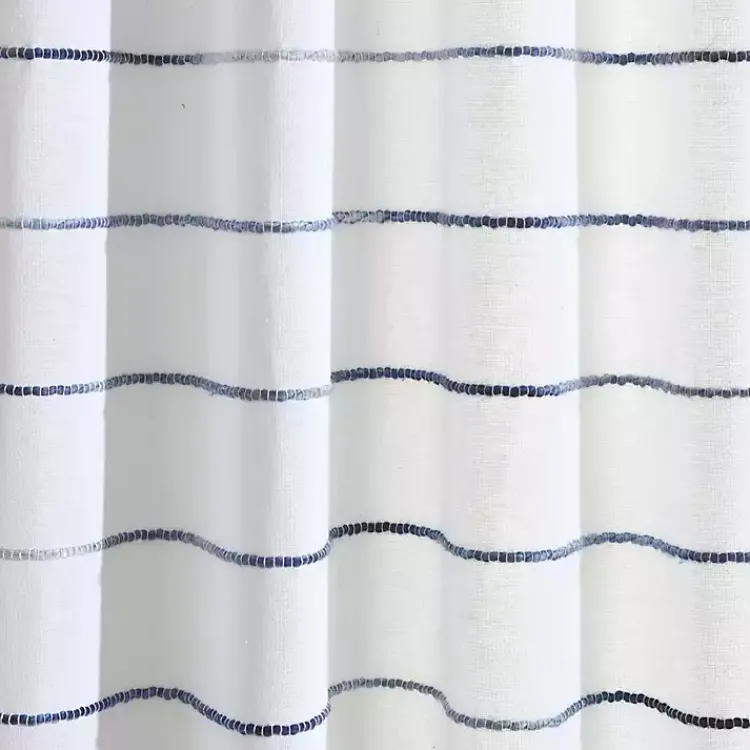 Kirklands Home Curtains & Drapes|Navy Ombre Stripe Curtain Panel Set, 84 in.