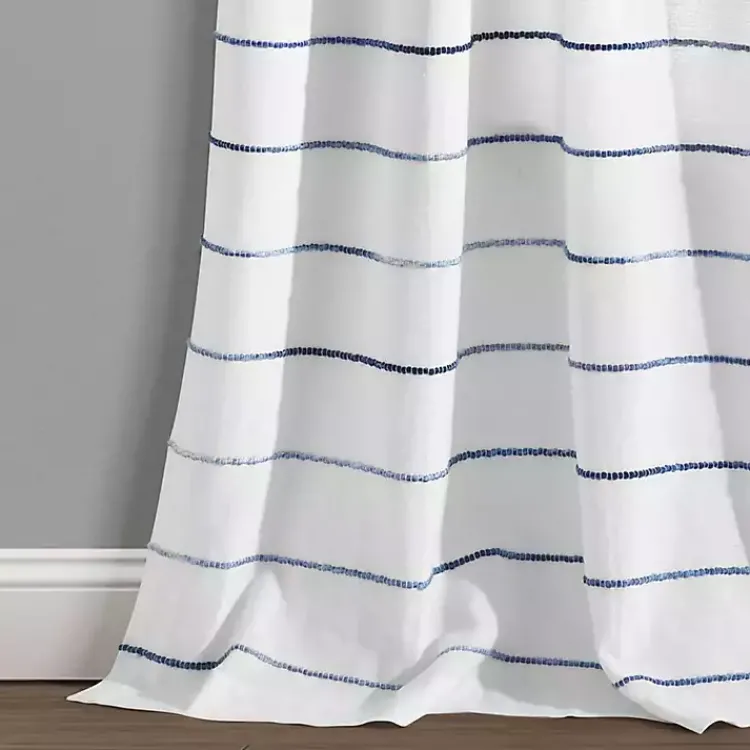 Kirklands Home Curtains & Drapes|Navy Ombre Stripe Curtain Panel Set, 95 in.