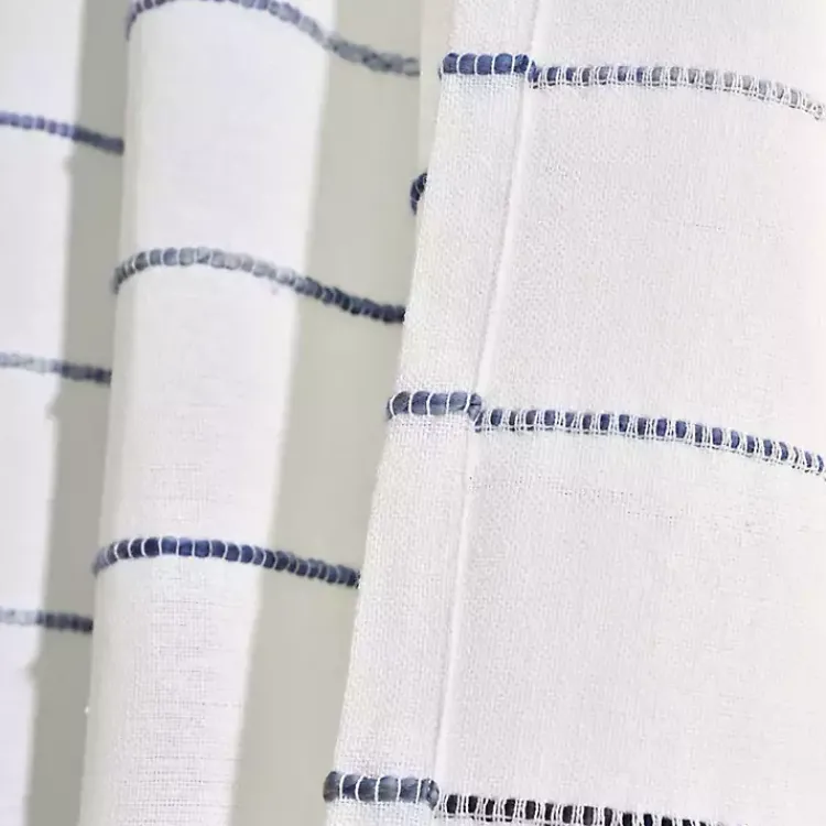 Kirklands Home Curtains & Drapes|Navy Ombre Stripe Curtain Panel Set, 95 in.