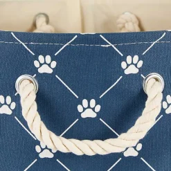 New Navy Paw Trellis Rectangle Basket, 14 in. Baskets & Boxes