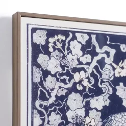 Kirklands Home Framed Art|Navy Peacock Framed Art Print