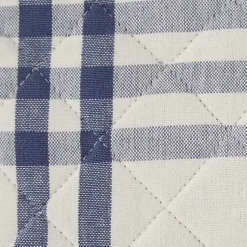 Kirklands Home Kitchen Accessories|Navy Plaid Eat Drink Enjoy 4-pc. Dish Towel Set