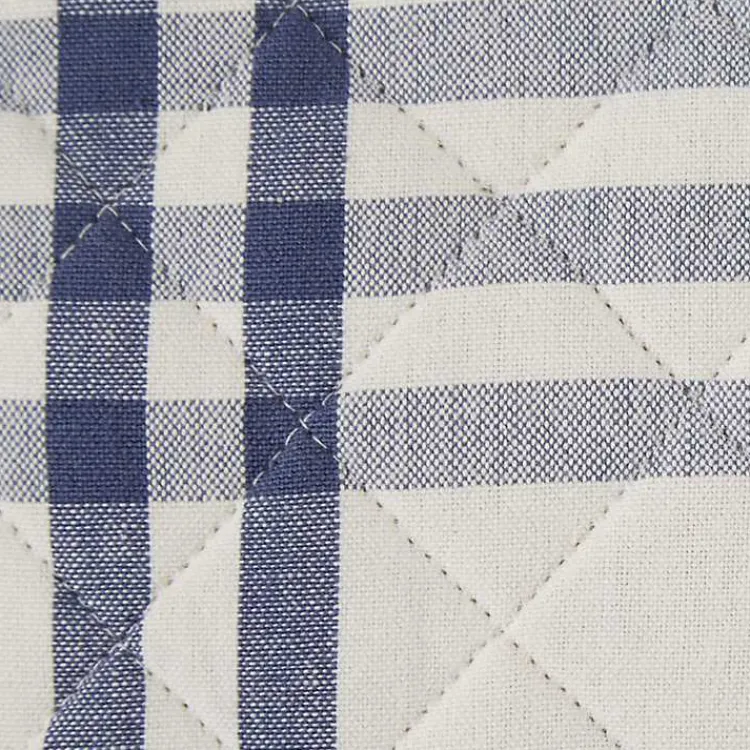 Kirklands Home Kitchen Accessories|Navy Plaid Eat Drink Enjoy 4-pc. Dish Towel Set