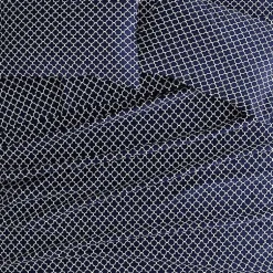 Kirklands Home Bed Sheets|Navy Quatrefoil 4-pc. Full Sheet Set Blue