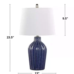 Kirklands Home Table Lamps|Navy Rockwell Table Lamps, Set of 2 Blue