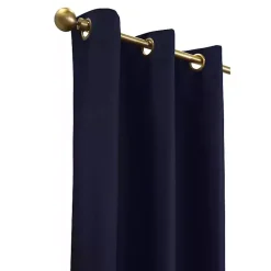 Kirklands Home Curtains & Drapes|Navy Room Darkening Curtain Panel Set, 84 in. Blue