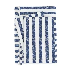 Kirklands Home Duvets|Navy Rugged Stripe 2-pc. Twin Duvet Cover Set