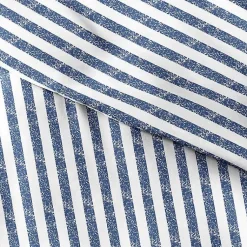 Kirklands Home Duvets|Navy Rugged Stripe 2-pc. Twin Duvet Cover Set