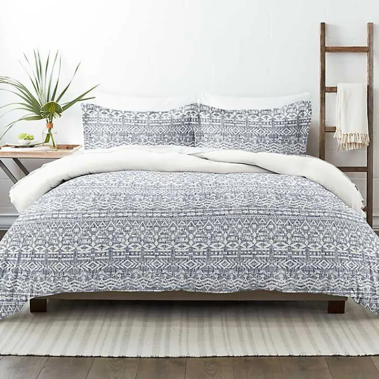 Kirklands Home Duvets|Navy Rustic 3-pc. King Duvet Cover Set