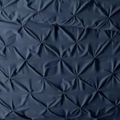 Kirklands Home Duvets|Navy Soft Pinched 3-pc. Twin Duvet Cover Set Blue