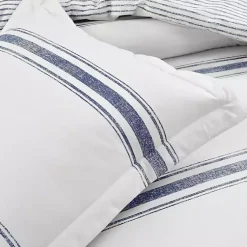 Kirklands Home Comforters|Navy Stripe 3-pc. Full/Queen Comforter Set