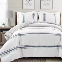 Kirklands Home Comforters|Navy Stripe 3-pc. King Comforter Set