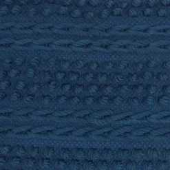 New Navy Textured Stripes Pillow Pillows