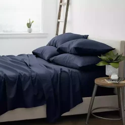 Kirklands Home Bed Sheets|Navy Ultra Soft 6-pc. Queen Sheet Set Blue