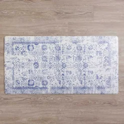 Kirklands Home Kitchen & Floor Mats|Navy Vintage Floral Kitchen Mat