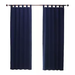 Kirklands Home Curtains & Drapes|Navy Weathermate Blackout Curtain Panel, 84 in. Blue