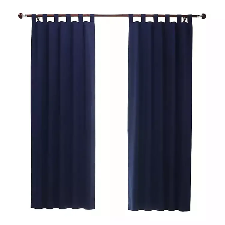 Kirklands Home Curtains & Drapes|Navy Weathermate Blackout Curtain Panel, 84 in. Blue