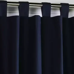Kirklands Home Curtains & Drapes|Navy Weathermate Blackout Curtain Panel, 95 in. Blue