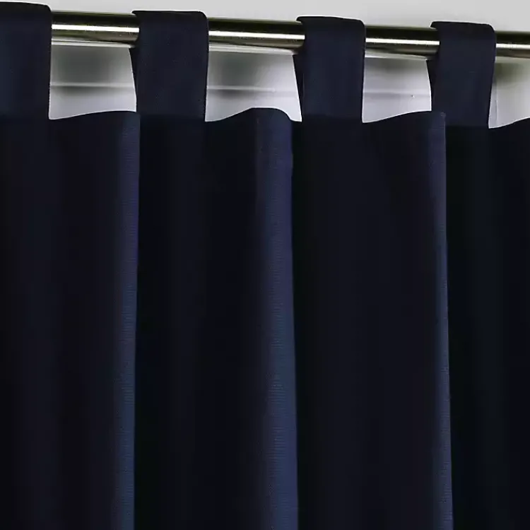 Kirklands Home Curtains & Drapes|Navy Weathermate Curtain Panel, 72 in Blue