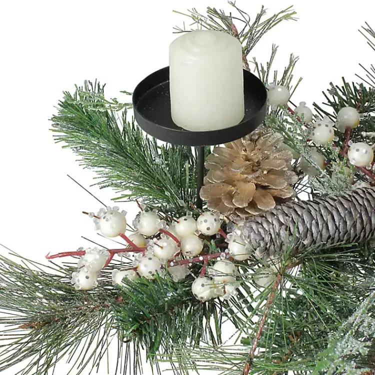 Needle Pine and Berries Centerpiece Arrangements & Greenery