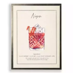 Kirklands Home Framed Art|Negroni Framed Art Print Purple