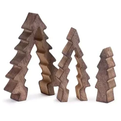 Outlet Nesting Pine Tree Figurines, Set of 3 Christmas Decorations