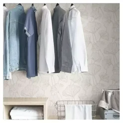 Kirklands Home Wall Murals & Wallpaper|Neutral Botanical Peel and Stick Wallpaper