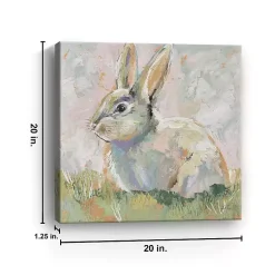 Clearance Neutral Bunny Canvas Art Print Easter Decorations